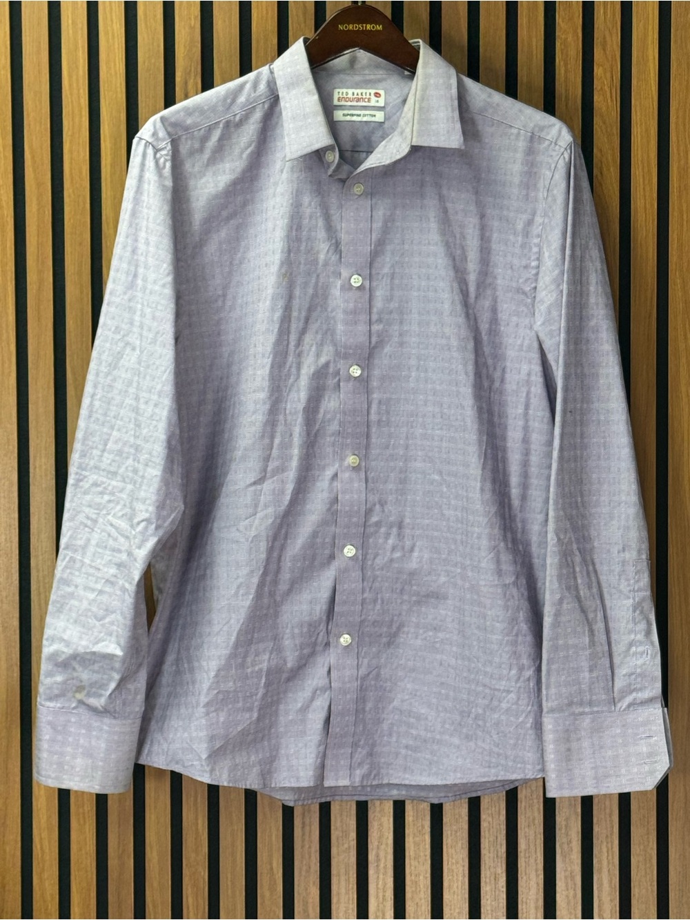 Ted Baker Endurance Dress Shirt Men's 16 Superfine Cotton — AS-IS